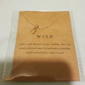 Wish... wishbone necklace